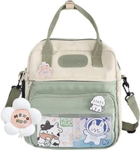 Cute Canvas Crossbody Tote Bag for Women